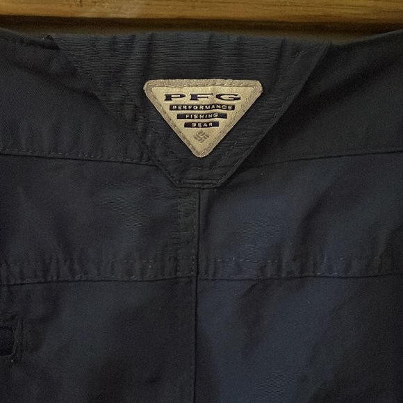 Columbia Navy Blue PFG Omni-Shade Nylon Shorts Size Large - Picture 11 of 16